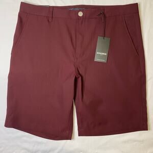 Bonobos Golf Men's Sz 36 Highland Shorts 10" Inseam Burgundy Red NWT Athletic